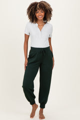 Forest Green Maternity Jogger Pants