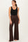 Espresso Crossover Waist Active Wide Leg Pant