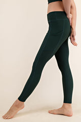 Forest Green Ribbed Active Legging