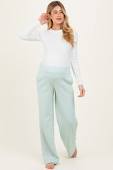 Mint Stripe Detail Maternity Lounge Pants