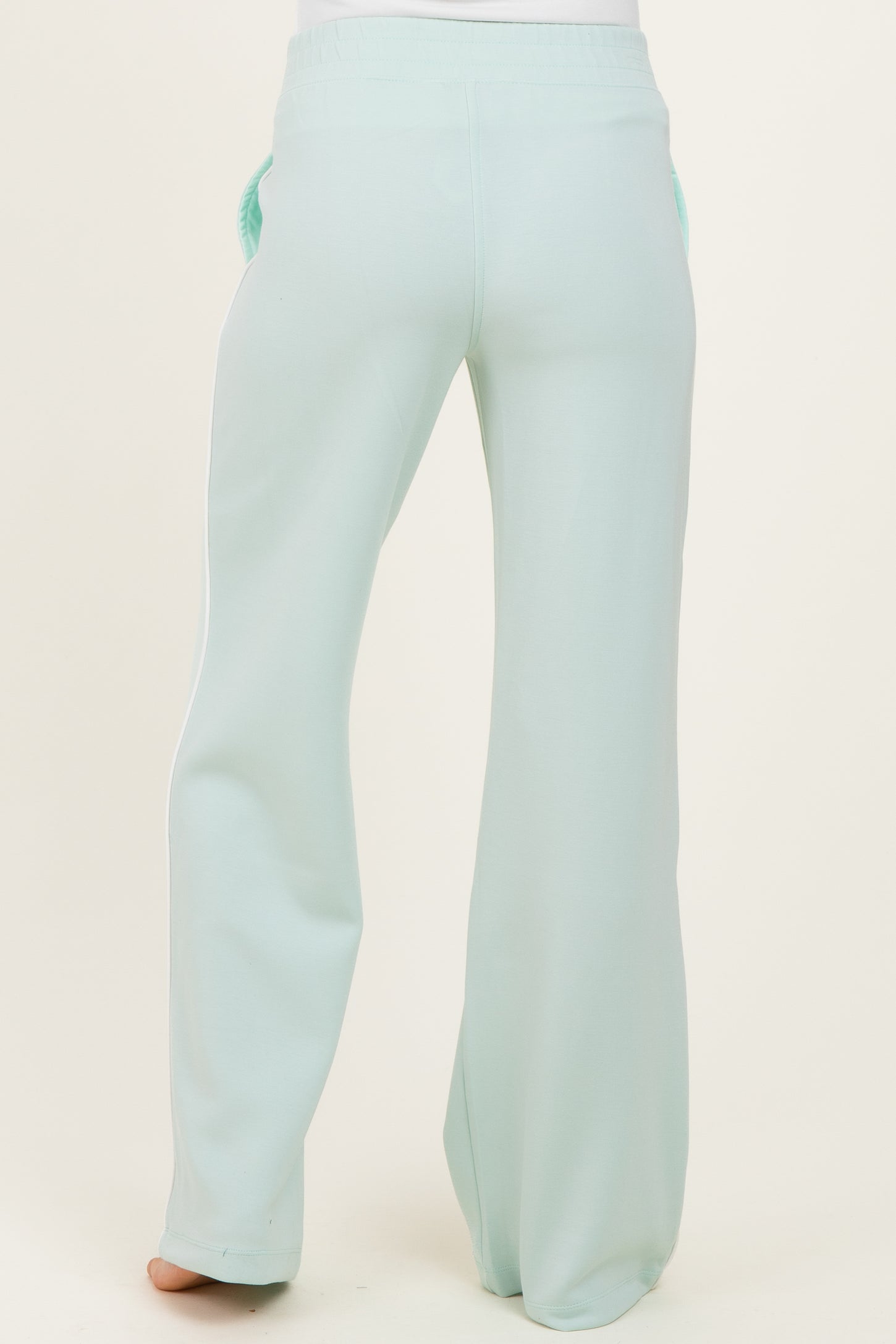 Mint Stripe Detail Maternity Lounge Pants