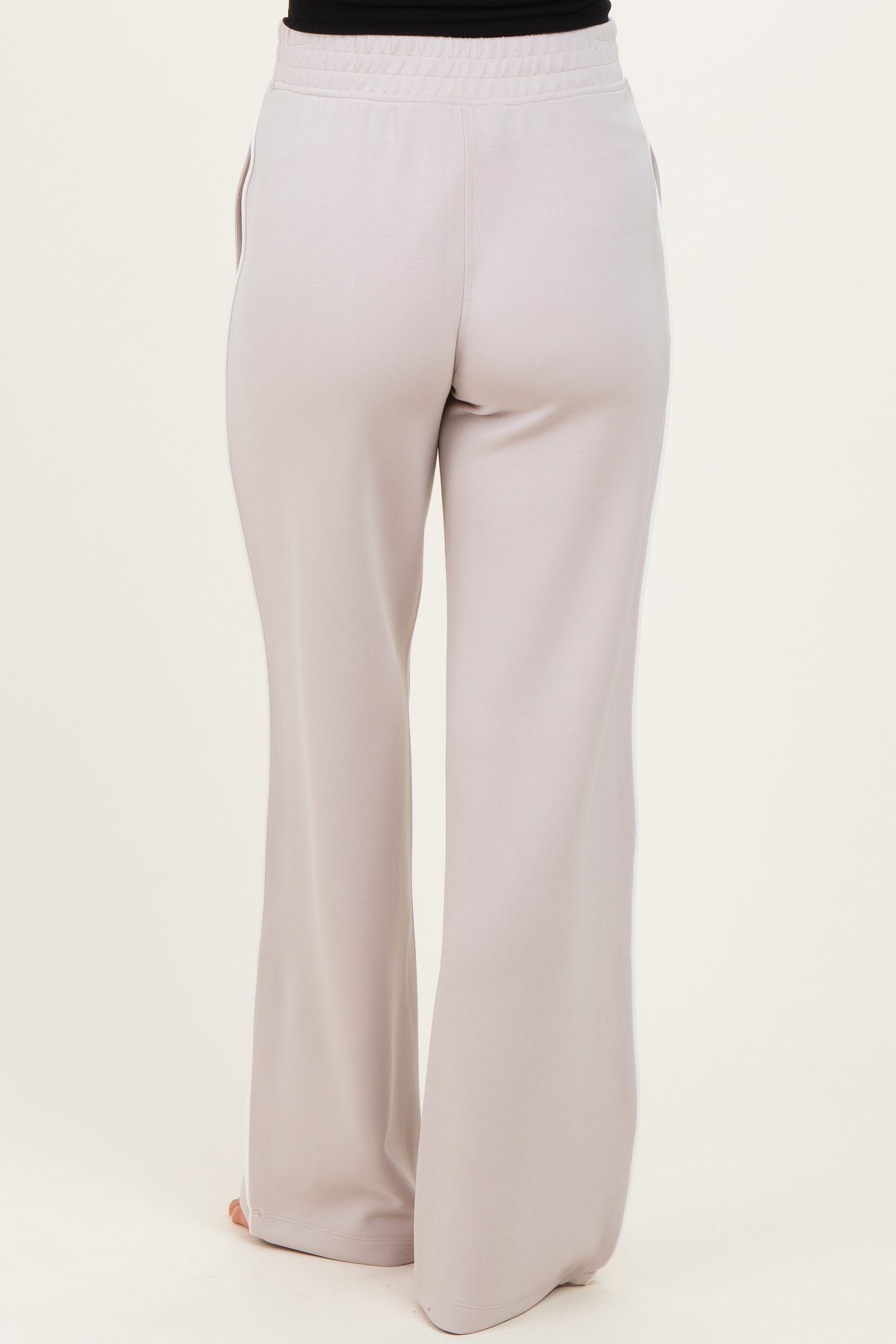 Beige Stripe Detail Maternity Lounge Pants