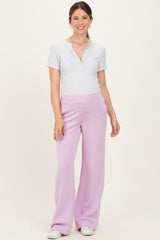 Light Pink Stripe Detail Maternity Lounge Pants
