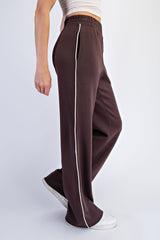 Brown Stripe Detail Lounge Pants