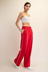 Red Stripe Detail Lounge Pants