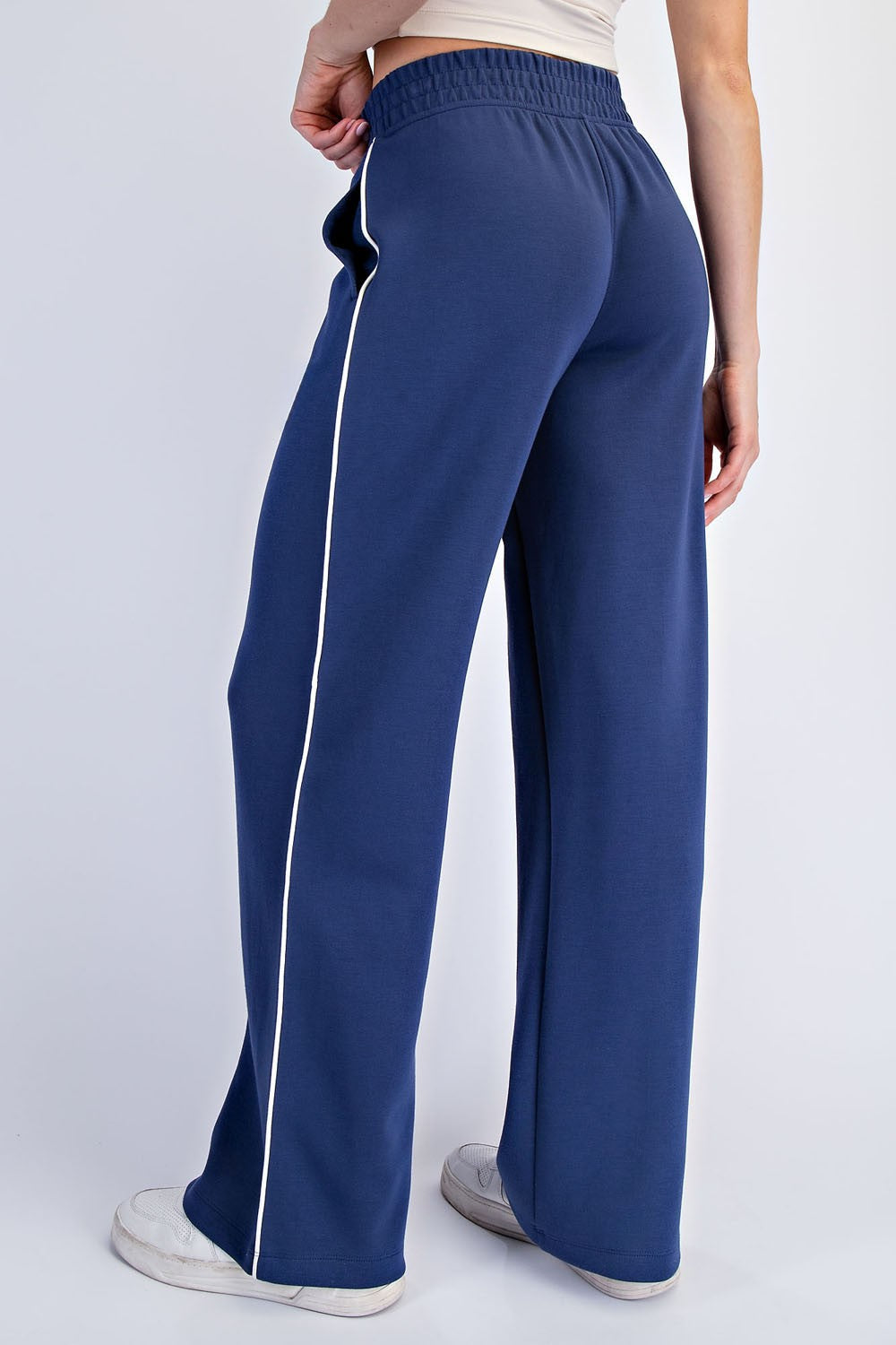 Navy Stripe Detail Lounge Pants