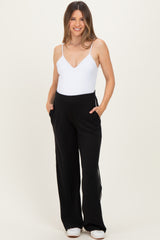 Black Stripe Detail Maternity Lounge Pants