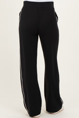 Black Stripe Detail Maternity Lounge Pants