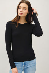 Black Long Sleeve Top