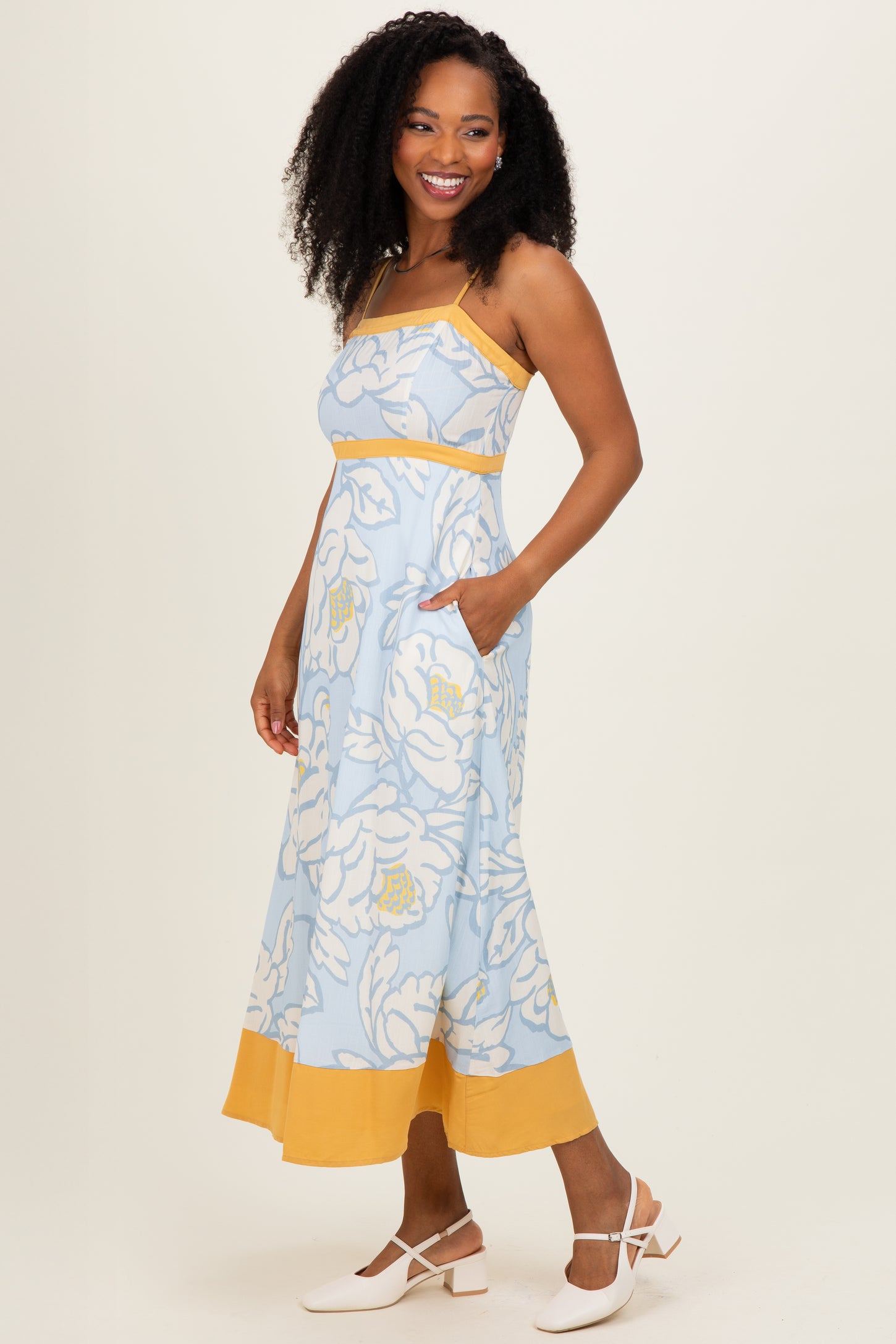 light flowy maxi dress Luna Maxi Dress Dusty Rose/Light Brown / S