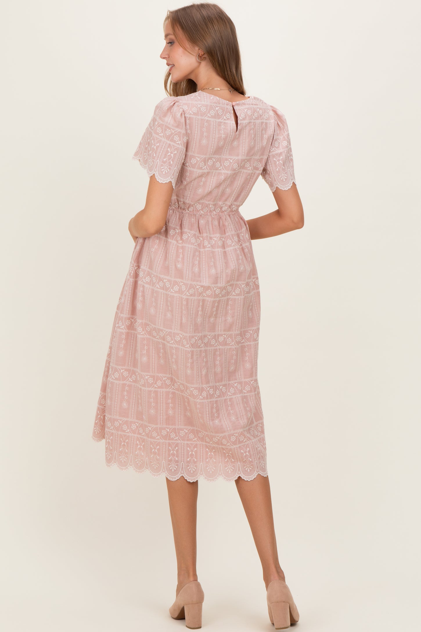 dusty pink embroidered dress Clementinia Dusty Pink Sequin Embroidery Lace Beading Tulle Corset Maxi Dress