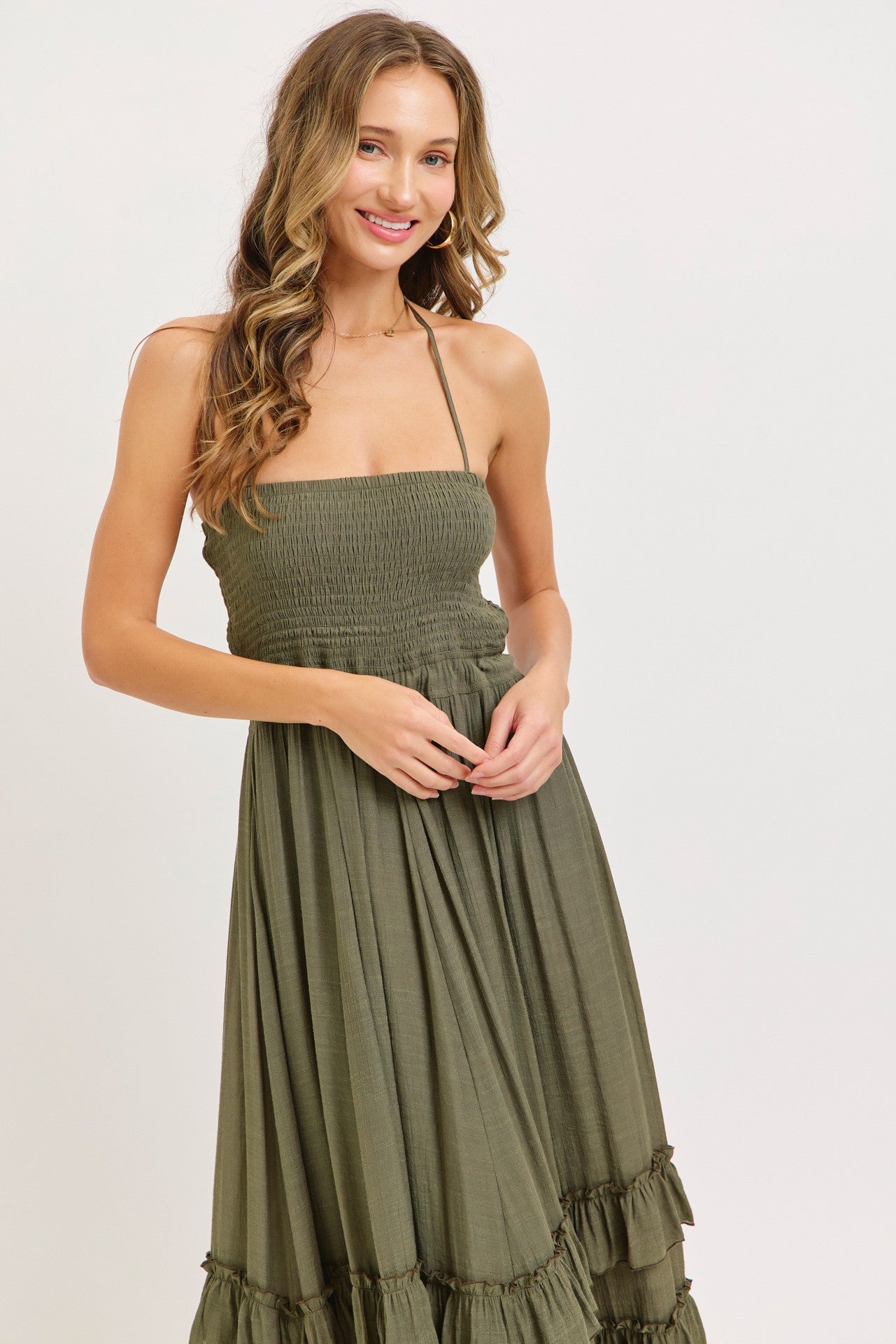 green floral anthropologie dress Maxi by FINAL-SALE main image 0