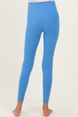 Aqua Solid Basic Maternity Leggings
