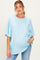 Light Blue Oversized Mineral Wash Maternity T-Shirt