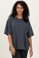 Charcoal Oversized Mineral Wash T-Shirt