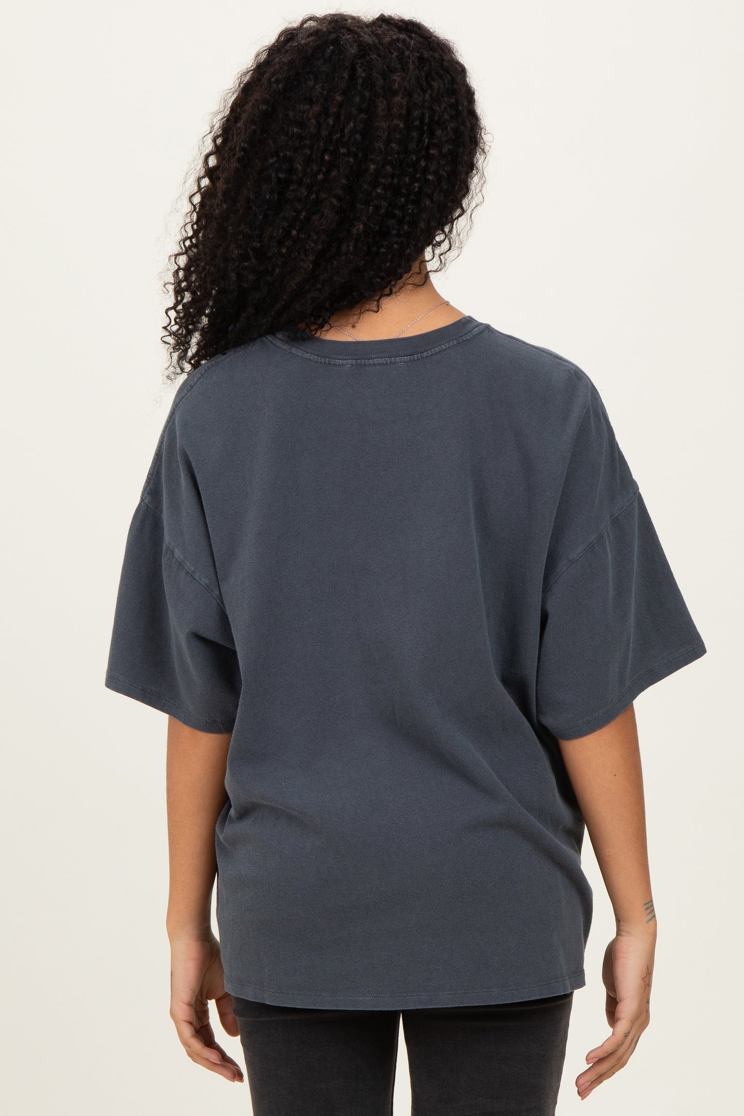Charcoal Oversized Mineral Wash T-Shirt