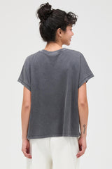 Charcoal Mineral Wash Boxy Fit T-Shirt