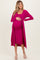 Magenta Ribbed Cardigan 2 Piece Maternity Set