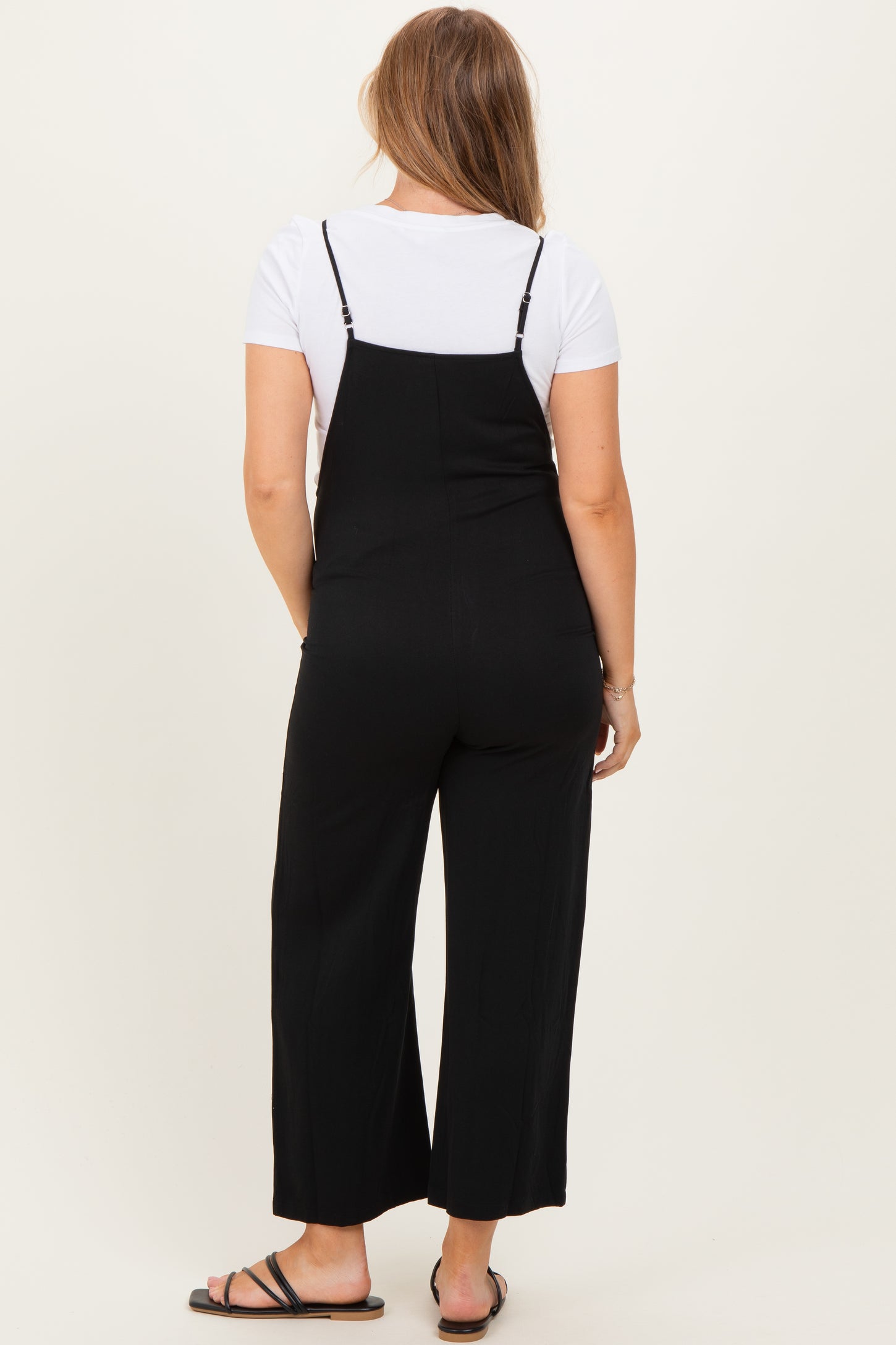 Black Wide Leg Maternity Jumpsuit