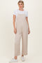 Sand Beige Wide Leg Jumpsuit