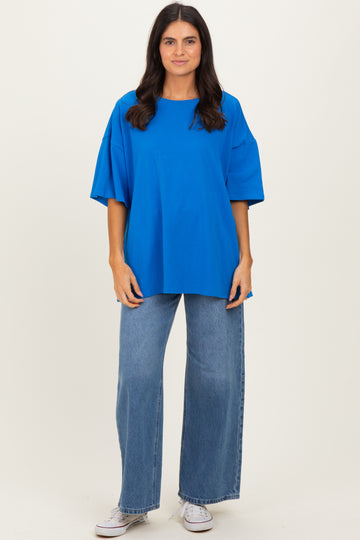Ocean BlueCotton Oversized Tee