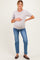 Blue 90's Stretch Straight Maternity Jeans