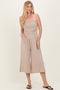 Ash Mocha Double Layered Strapless Tube Top Jumpsuit