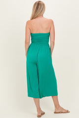 Kelly Green Double Layered Strapless Tube Top Jumpsuit