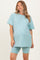 Mint Biker Shorts Maternity Set