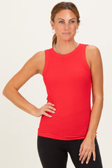 Ruby Ribbed High Neck Maternity Tank Top