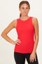 Ruby Ribbed High Neck Tank Top