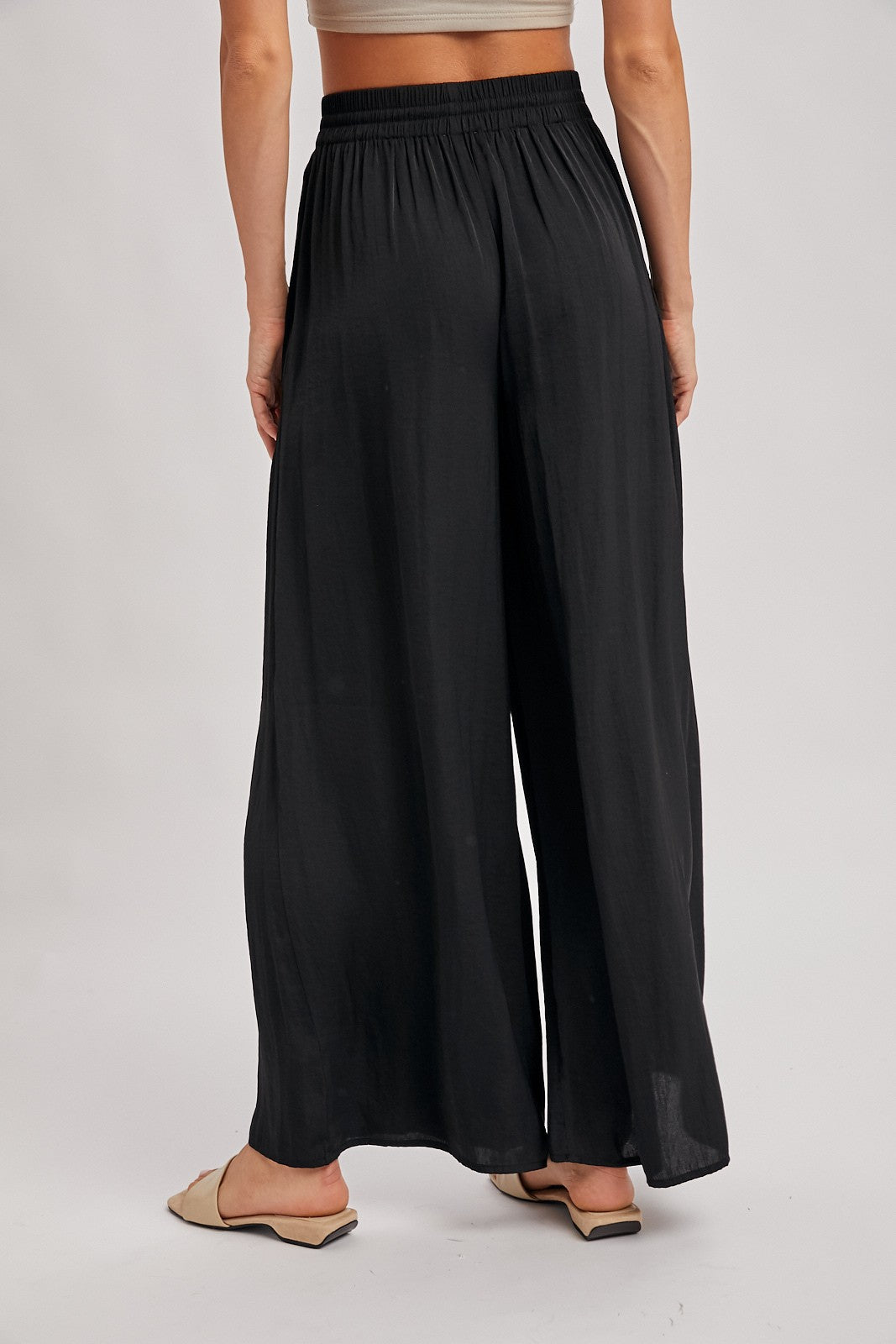 Black Palazzo Wide Leg Pants