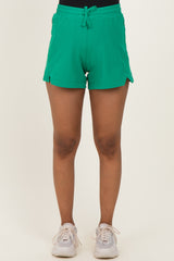 Green Active 5" Maternity Shorts