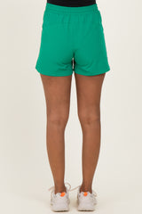 Green Active 5" Maternity Shorts