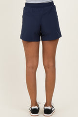 Navy Active 5" Maternity Shorts