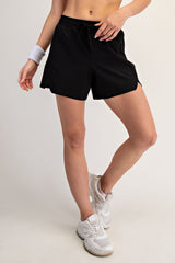 Black Active 5" Shorts