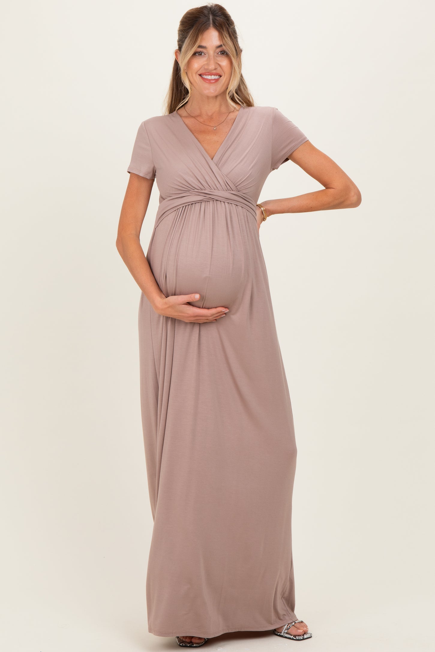 Formal Pregnancy Bridesmaid Dress Blush Pink Maternity Gown Lavender Floral Maternity Maxi Dress With Self Tie Formal Pregnancy Bridesmaid Dress Blush Pink Maternity Gown Lavender Floral Maternity Maxi Dress With Self Tie