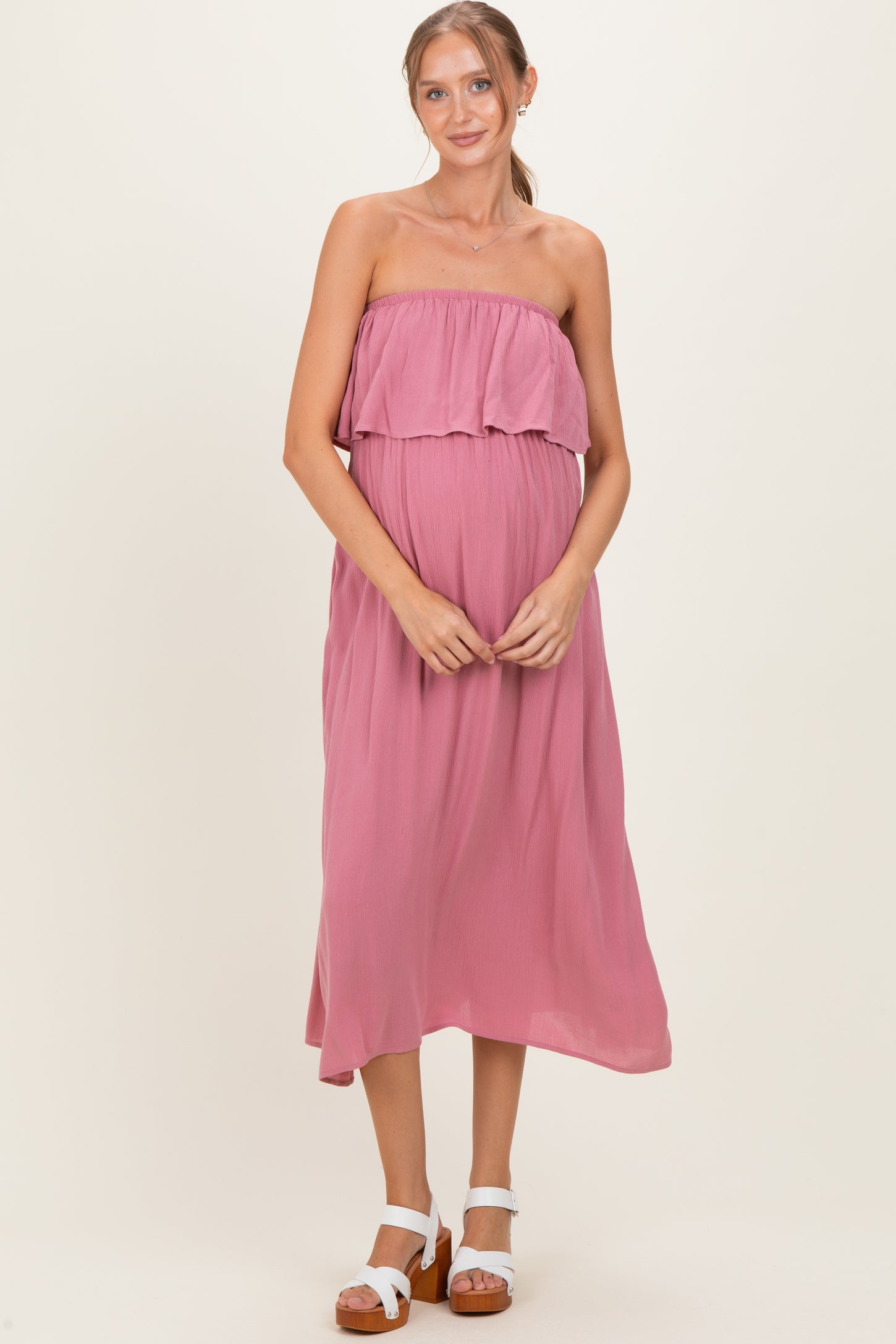 linen mother of the bride dress Beaded A Line Long Mother of the Bride Dress main image 0