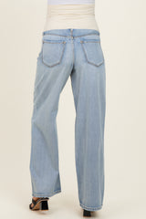Super Light Maternity Wide Leg Jeans