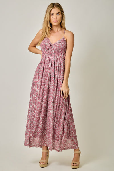 Mauve Criss-Cross Back Mesh Dress – PinkBlush