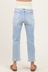 Acid Crop Straight Leg Maternity Jeans