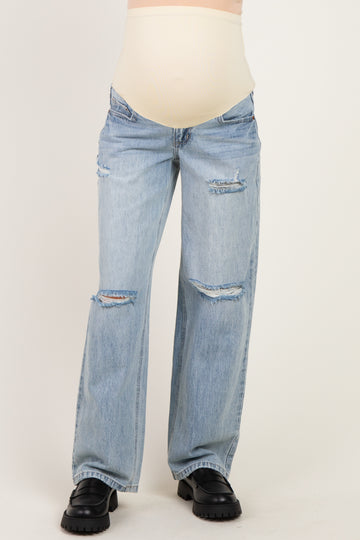 Super Light Maternity Baggy Jeans