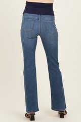 Medium Wash Maternity Boot Cut Jeans