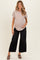 Washed Black Maternity Crop Wide Leg Jeans