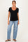Light Wash Maternity Baggy Dad Jeans