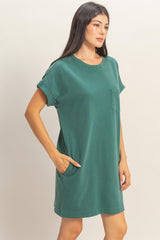Forest Green T-Shirt Mini Dress