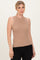 Dark Taupe Ribbed Knit Tank Top