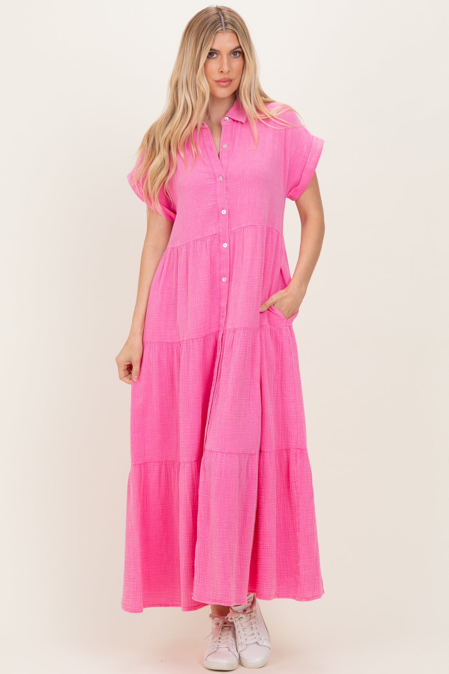 bubble gum pink dress 2Bunnies Girls' Bubblegum Sequin Puff Sleeve 6 / Turn heads in the CAPRICE Halter Knit Mini Dress A-line party dress with bubblegum