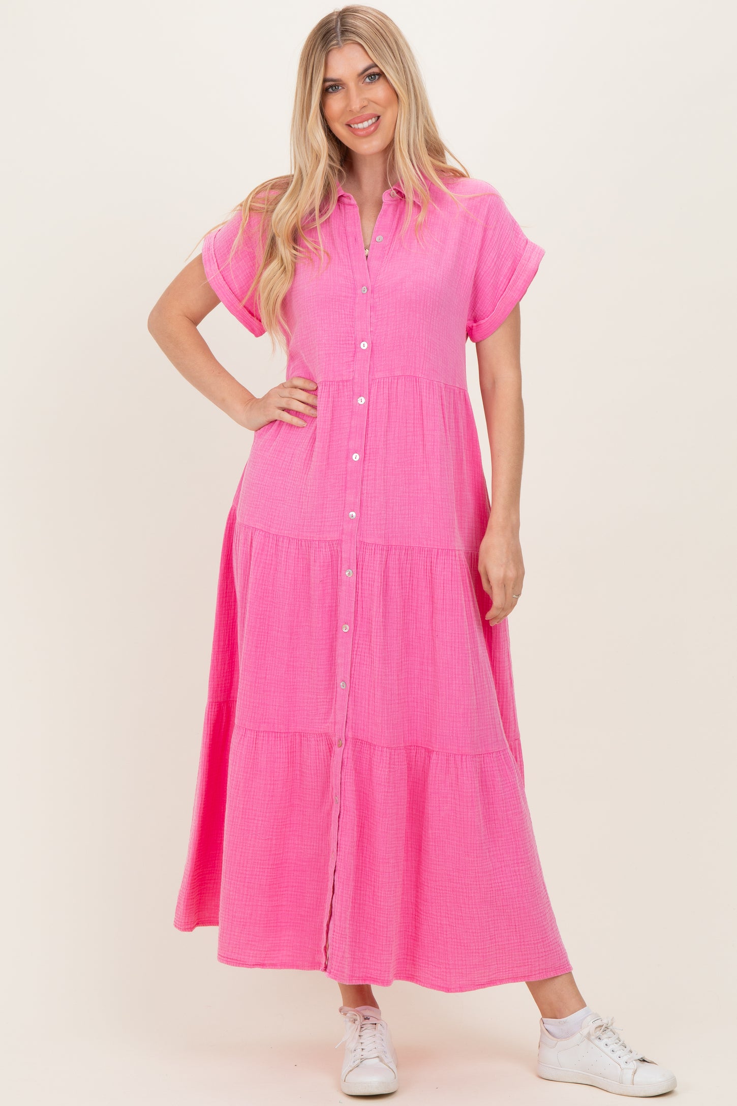 bubble gum pink dresses Edgy Gown