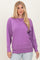 Light Plum Vintage Wash French Terry Pullover